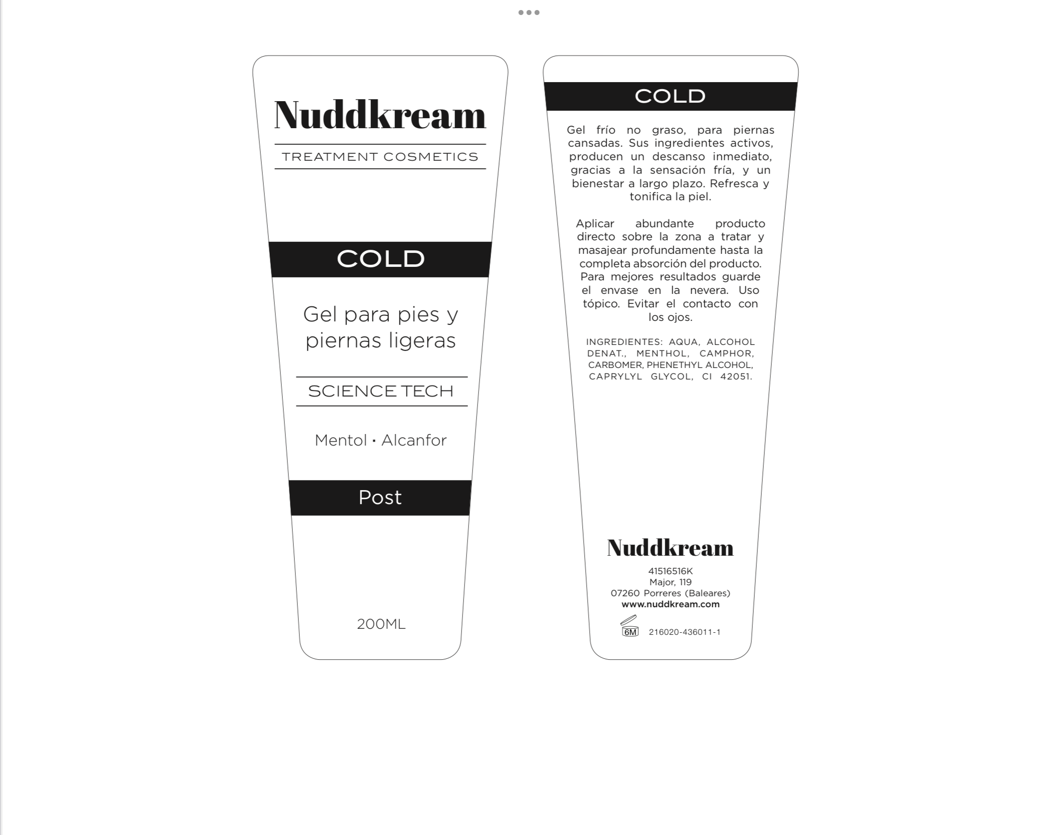 Nuddkream Pack R-Gen y Cold completo